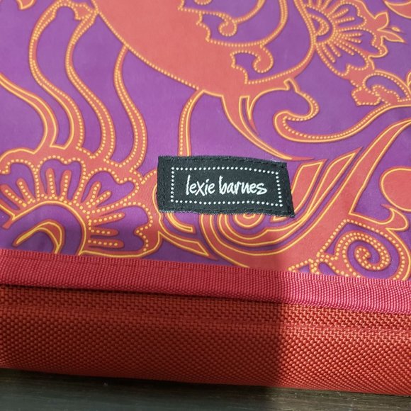 Lexie Barnes Red Purple Multicolor Hard Laptop Sleeve Case Bag - Picture 4 of 11